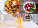 Cooking Class - Handmade Primo Pasta in Downtown Dallas: homemade pasta with bolognese and vanilla panna cotta