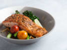 Cooking Class - Simple Weekday Meal Prep in Cincinnati: honey glazed salmon salad