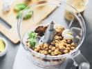 Team Building Cooking Class - Vegetarian Tapas in San Francisco: hummus being prepared in a blender