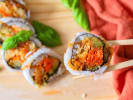 Cooking Class - Basic Sushi From Rice to Roll in DC: inside out vegan sushi roll