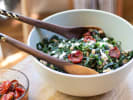 Cooking Class - Comfort Foods of the Mediterranean in San Francisco: kale feta and chickpea salad