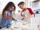Cooking Class - Kids' Sweet and Savory Bakery: kids baking donut holes