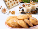 Online Cooking Class - Holiday Snickerdoodles and Eggnog: kit class   eggnog and cookies hero image