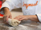 Cooking Class - Rustic Breads and Sweet Treats: kneading bread dough by hand