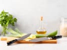 Cooking Class - Knife Skills 101 in Downtown Dallas: knife on cutting board