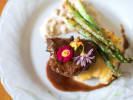 Cooking Class - Seasonal French Fare in Atlanta: lamb chops with potatoes and asparagus