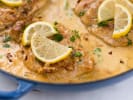 Online Cooking Class - One Skillet Keto Lemon Chicken: lemon chicken in cream sauce