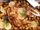Cooking Class - Seasonal Spring Menu in South Bay & Peninsula: lemon chicken in a baking tray