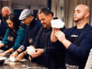 Cooking Class - Art of Pizza Making in Boston in Boston Proper: friends making pizza