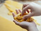 Team Building Cooking Class - Bonding Over Fettuccine Feast in Minneapolis: making fettuccine pasta by hand