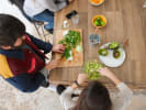 Team Building Cooking Class - Guacamole Mashup Competition: making homemade guacamole at a team building cooking class