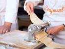 Cooking Class - Make Ravioli & Tagliatelle at a Wine Bar in Minneapolis: making pasta sheet