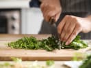 Cooking Class - Make Fresh Ricotta Dumplings at an Open Air Beer Garden in Philadelphia: making pesto sauce (4)