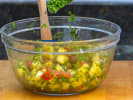 Cooking Class - Tropical Mexican Fare: making pineapple salsa