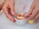 Technique Class - Plating 101 in Manhattan: making rose tarts