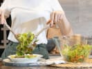 Cooking Class - Fresh Summer Pasta - Family Fun in Downtown Dallas: making salad