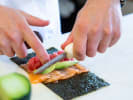 Team Building Cooking Class - Friendly Sushi Rolling Challenge in Austin: making temaki hand roll