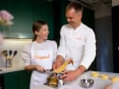Cooking Class - Make a Cozy Southern Italian Dinner - Date Night in Northern Virginia: making pasta as a couple