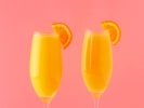 Online Couples Cooking Class - Pancakes and Mimosas Pajama Brunch: mango mimosas
