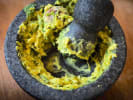 Cooking Class - Mexican Carne Asada Flavors: mashing guacamole