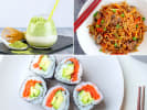 Cooking Class - Japanese Sushi and Asian Noodles in Downtown Dallas: matcha affogato and asian noodles with sushi rolls