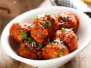 Cooking Class - Allergy-Friendly Italian Cooking - Kids' Edition in Boston Proper: meatballs with marinara sauce