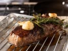 Cooking Class - Classic Steak Dinner: michael strip steak with roasted seasonal vegetables
