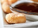 Cooking Class - Elegant Italian Dinner Party in Northern Virginia: freshly made zeppole donuts dusted with sugar served with sauce