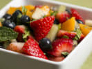 Cooking Class - Gluten Free Vegetarian Brunch in Carlsbad & Oceanside: mint honey fruit salad