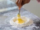Cooking Class - Flavorful Italian Foundations in Manhattan: mixing pasta dough to make fettuccine