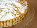 Online Cooking Class - A Classic Salted Caramel Tart: caramel tart with meringue