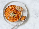 Online Cooking Class - Meal Prep Three-Week Series: chana masala on white plate