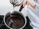 Online Cooking Class - Homemade Parisian Macarons: chef making chocolate ganache