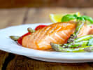 Cooking Class - Classic French Cooking in Manhattan: pan seared salmon and rice and asparagus