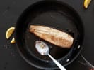 Cooking Class - Modern and Classic Italian Fusion in Atlanta: pan searing trout