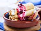 Cooking Class - Pancakes and PJs Holiday Brunch in Napa: pancake rolls with jelly