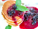 Team Building Cooking Class - An Upscale Brunch in Manhattan: pancakes with blueberry jam