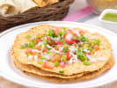 Cooking Class - Vegan Currito Bowl in San Jose: papad with salsa