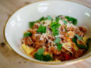 Cooking Class - Handcrafted Pasta and Gnocchi: pappardelle pasta with italian sausage bolognese