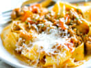 Cooking Class - Pasta Beyond the Basics in Washington, D.C.: pappardelle with arrabbiata sauce and sausage