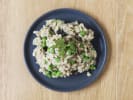 Cooking Class - Simple Risotto in Marin County: pea and mushroom risotto