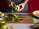 Cooking Class - Comforting Autumn Cooking Workshop in Naperville: peeling green apples