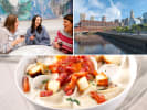 Food Tour - Discover Local Favorites in Boston in Boston Proper: people enjoying food on a food tour Downtown Boston New England clam chowder