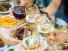 Team Building Cooking Class - The Best Charcuterie Board Competition: people toasting with wine glasses