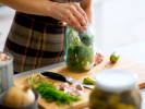 Online Couples Cooking Class - Mastery of Pickling: person making homemade pickles