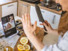Online Cooking Class - Cocktail Syrups and Mixers: person slicing lemons in an online cooking class 5B75D98