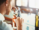 Virtual Wine Tasting - Wine Tasting Fundamentals: person sniffing white wine