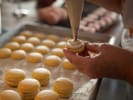 Online Couples Cooking Class - Making Macaron Magic: piping macarons filling