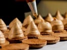 Cooking Class - Make Classic Autumn Macarons in Naperville: piping caramel macarons