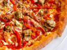 Cooking Class - Handmade Custom Pizza 101: pizza with peppers and artichoke
